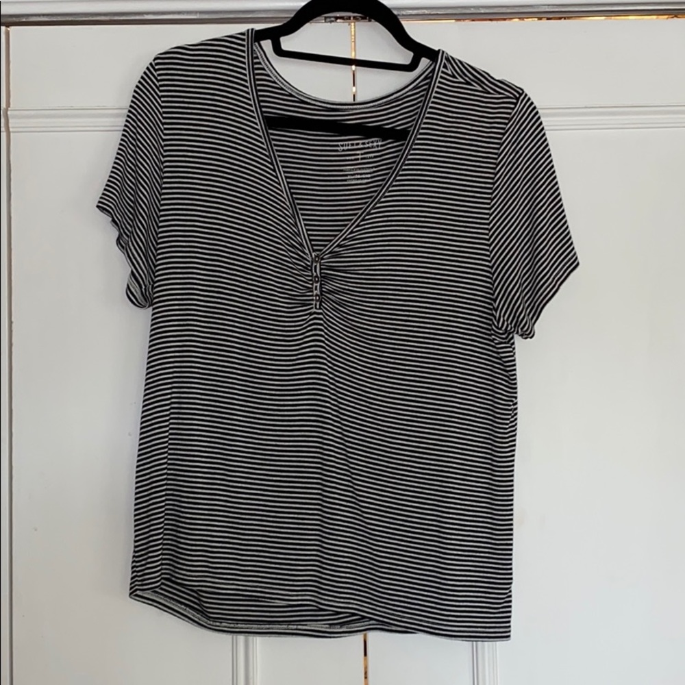 Soft and sexy striped tee